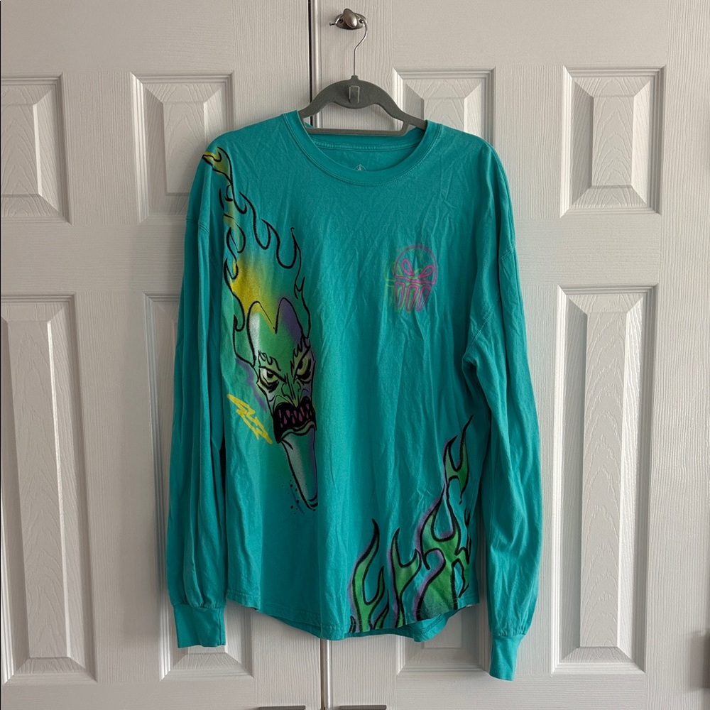 DISNEY Graphic Teal Long Sleeve Shirt - Hercules